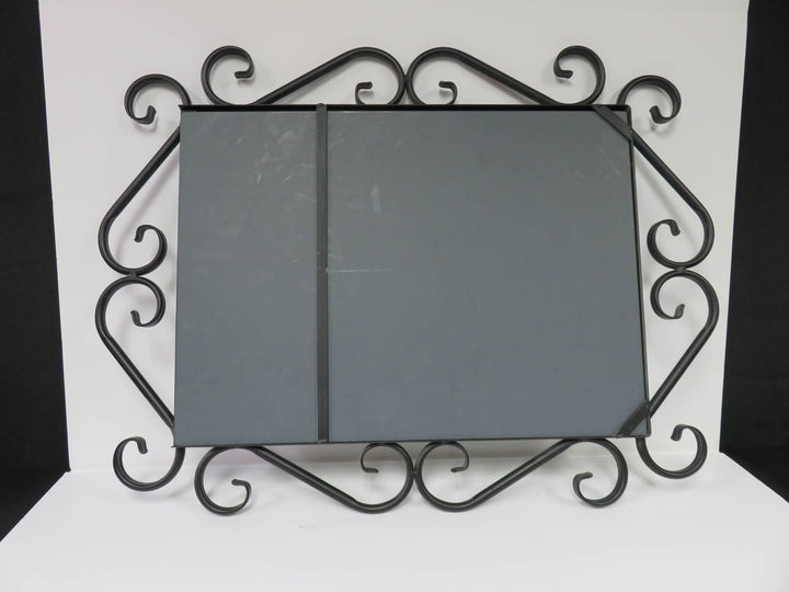 Black Scroll Frame Mirror