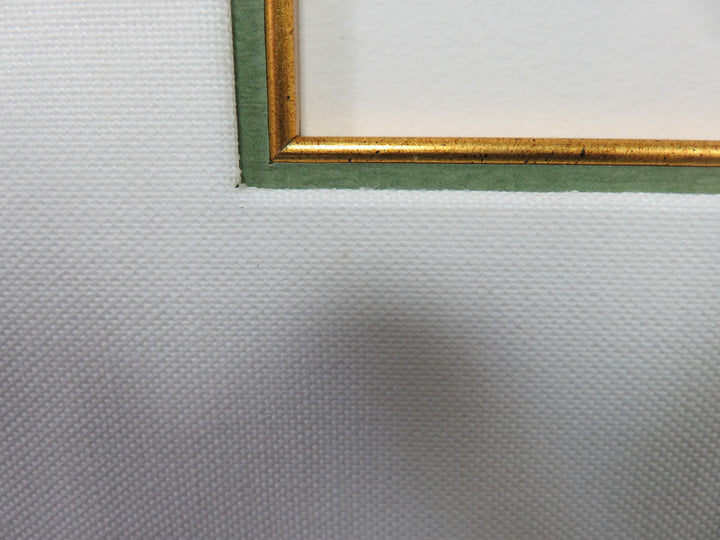 Signed Bird Print in Gold Frame
