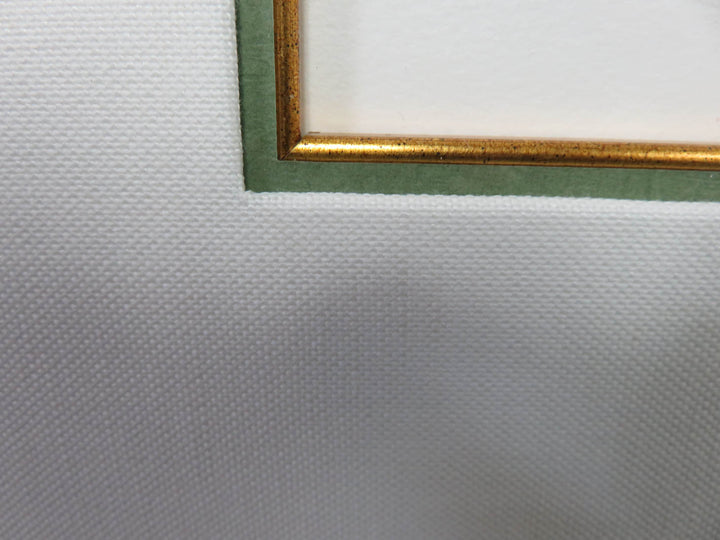 Signed Bird Print in Gold Frame