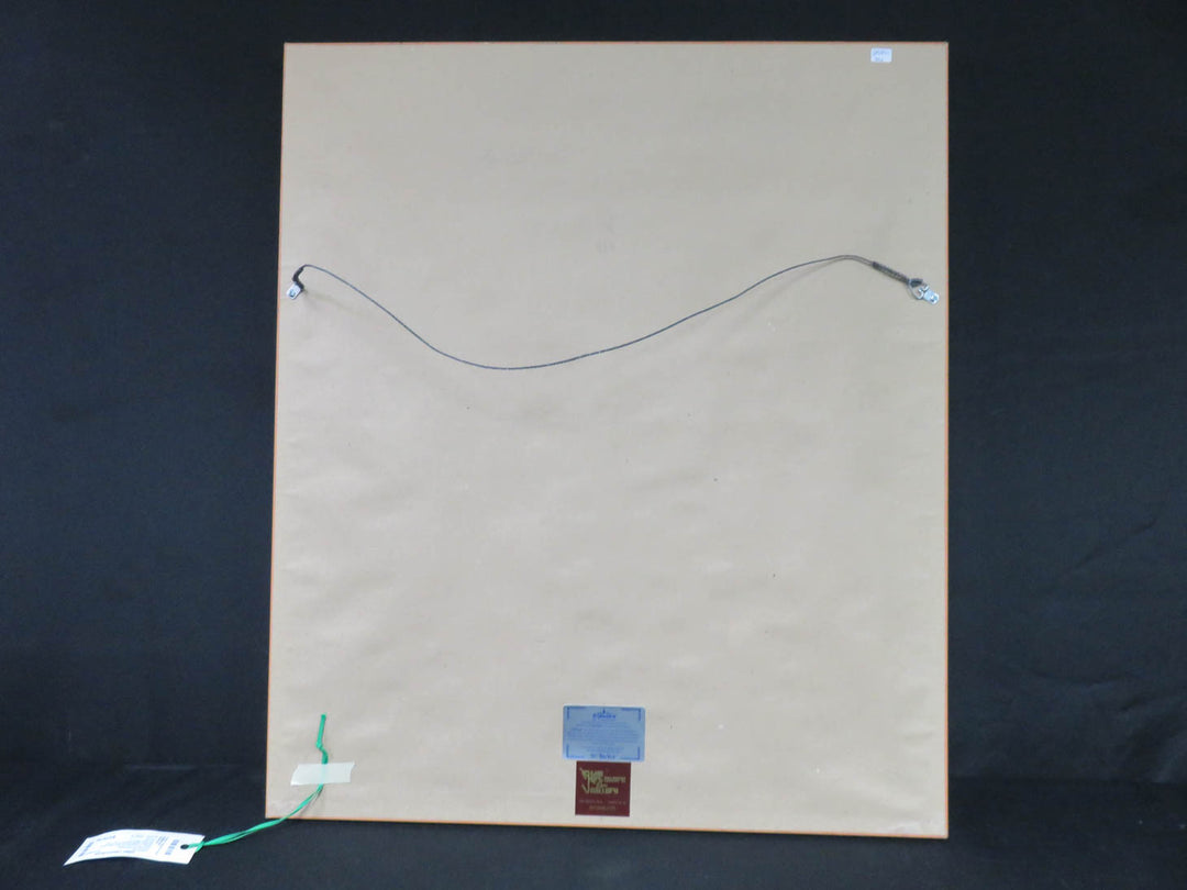 Signed Bird Print in Gold Frame