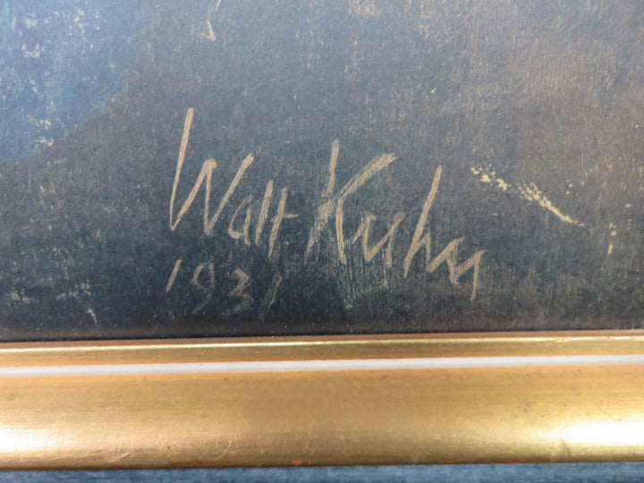 Walt Kuhn Reproduction Print on Board