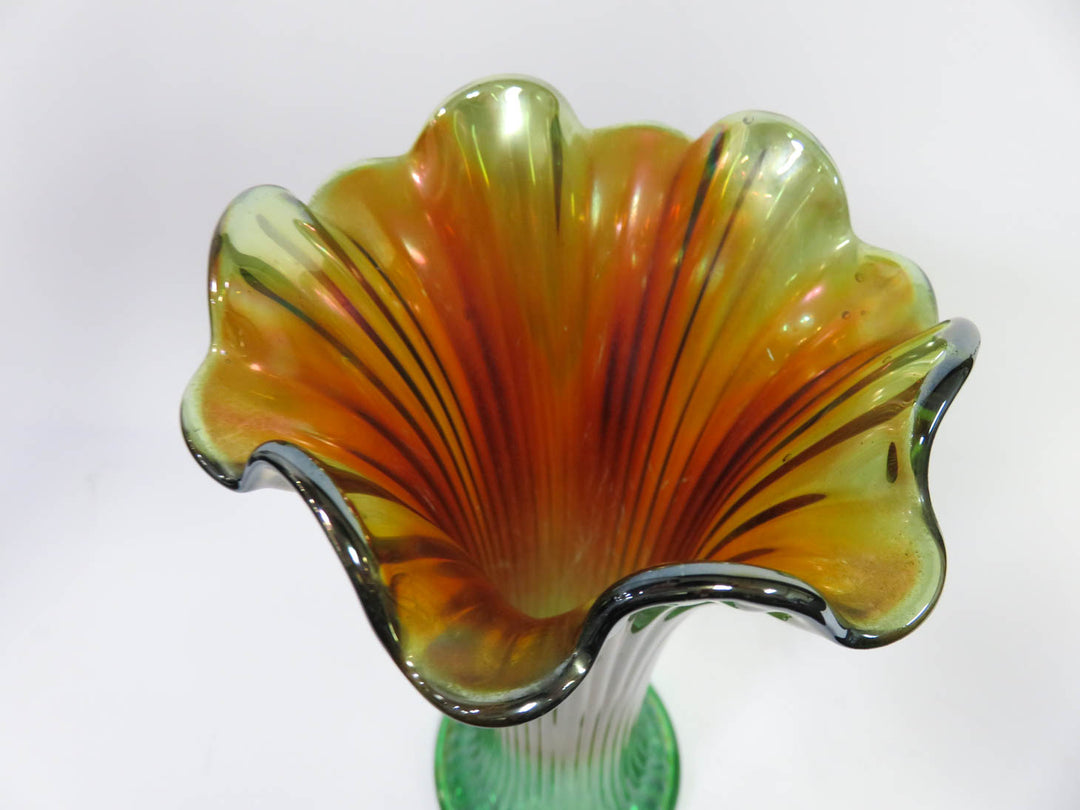 Vintage Fluted Vase