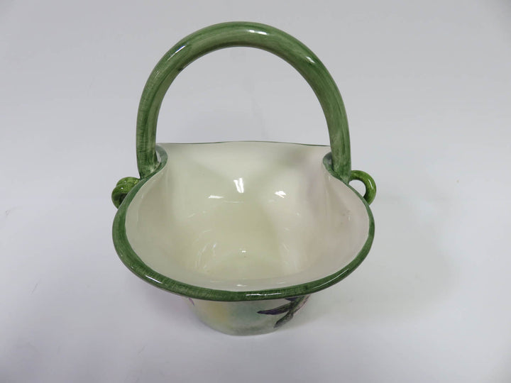 Ceramic Floral Basket