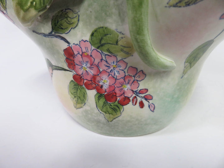 Ceramic Floral Basket
