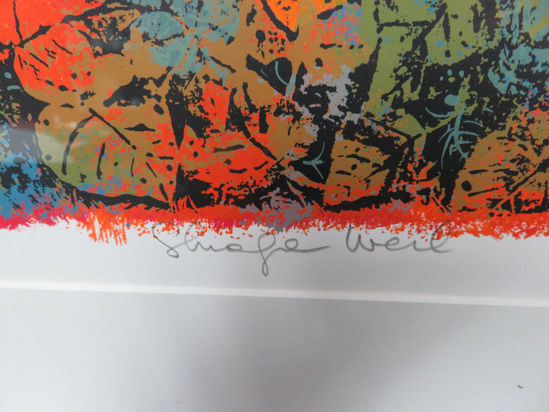 Abstract Serigraph by Shraga Weil