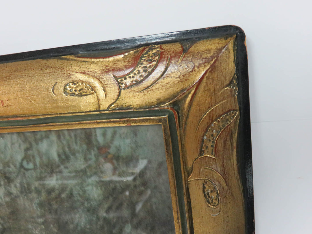 Antique Print - Autumn Landscape with Cows