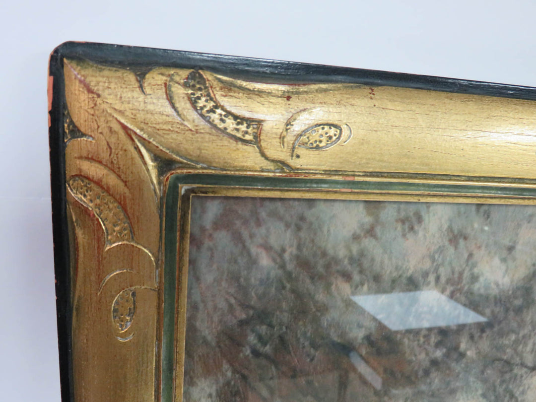 Antique Print - Autumn Landscape with Cows