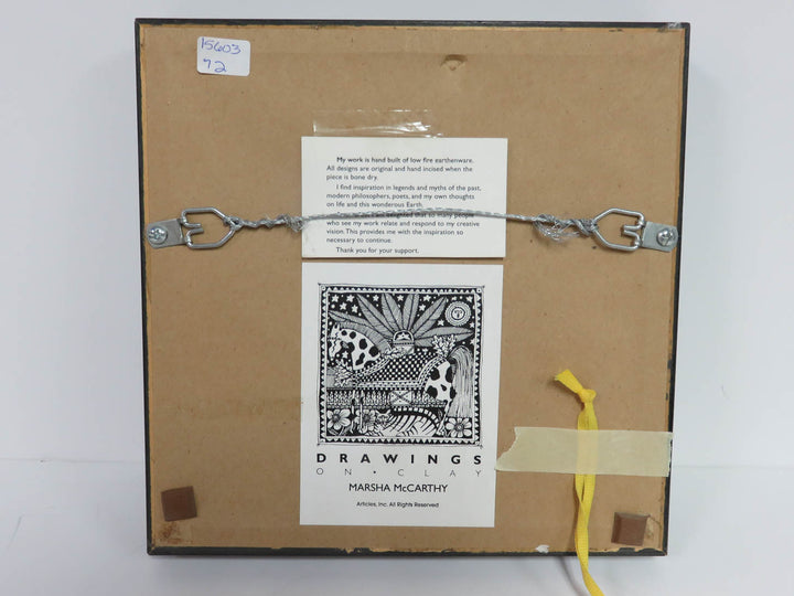 Original Painted Tile by Marsha McCarthy