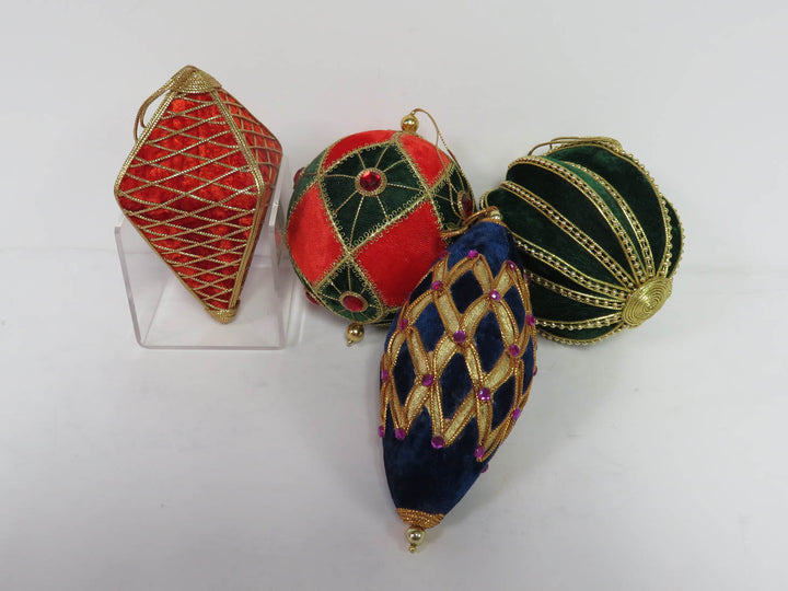 Velvet Christmas Ornaments