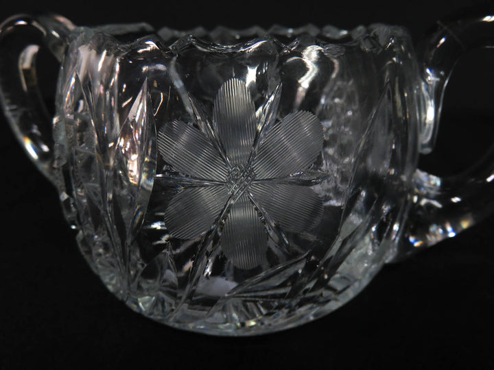 Cutglass Sugar Bowl with Handles