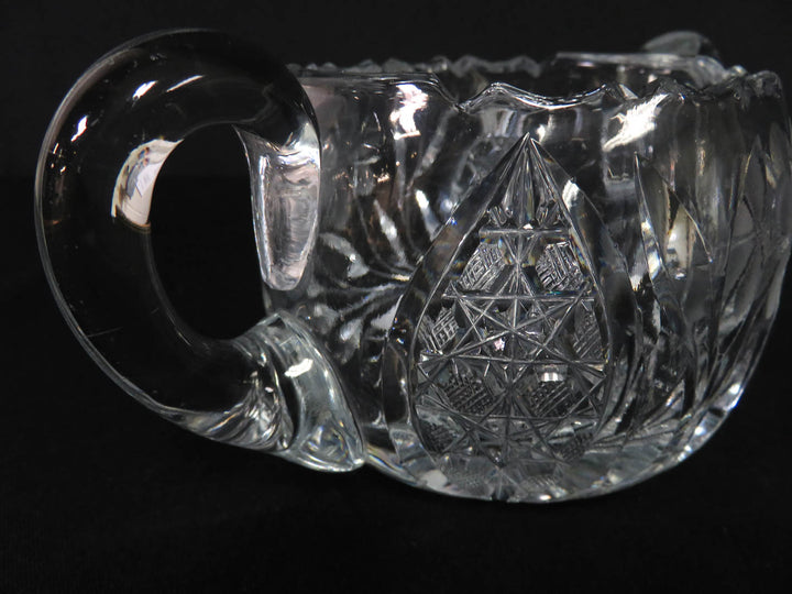 Cutglass Sugar Bowl with Handles