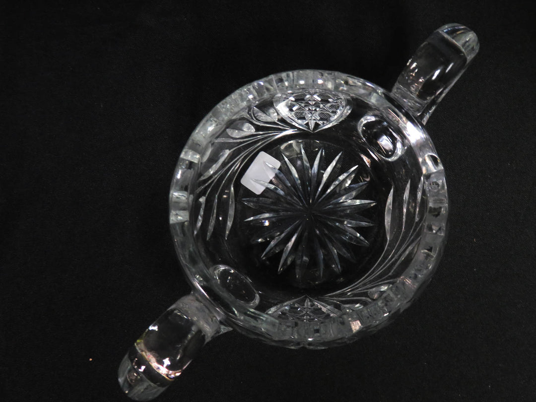 Cutglass Sugar Bowl with Handles