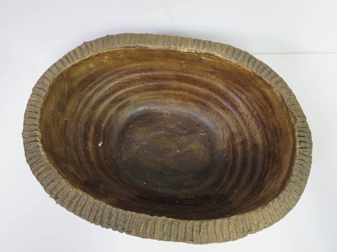 Decorative Brown Clay Bowl