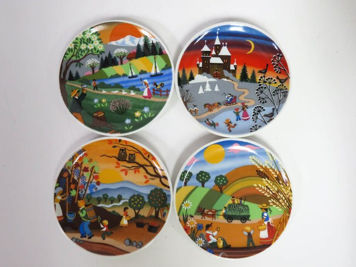 Mini Plates with Season Patterns