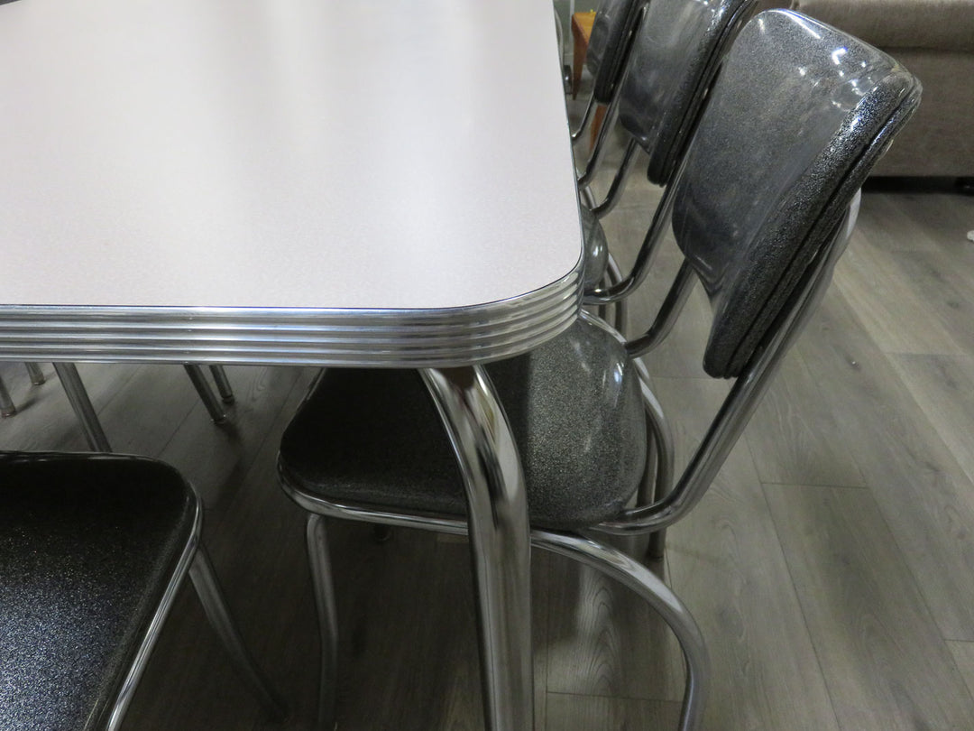 Retro Diner Table & Eight Chairs