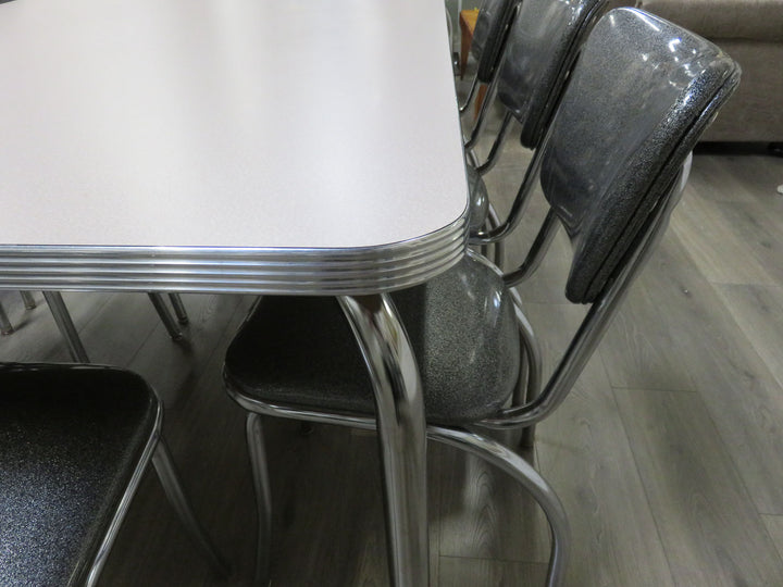 Retro Diner Table & Eight Chairs