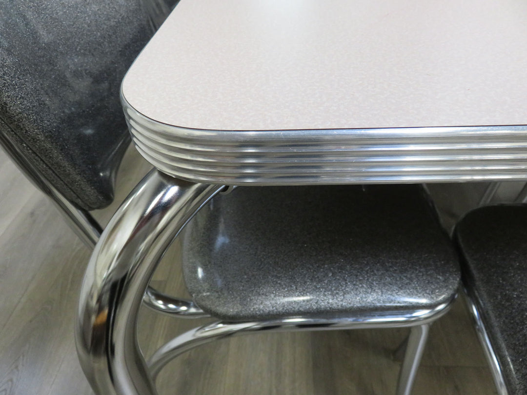 Retro Diner Table & Eight Chairs