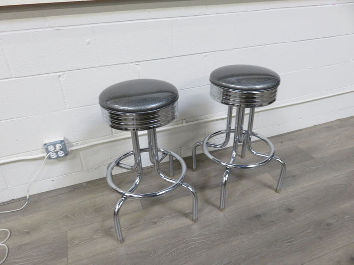 Pair of Retro Diner Counter Stools