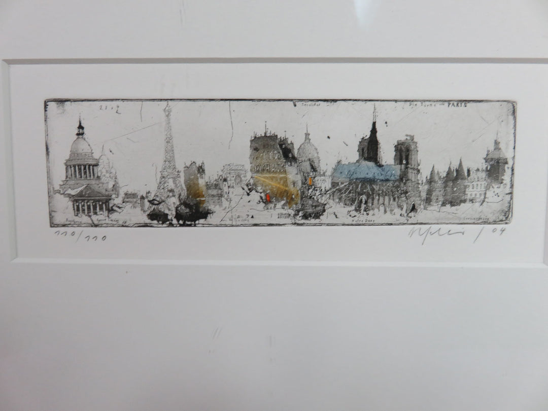 The Towers in Paris Signed Print