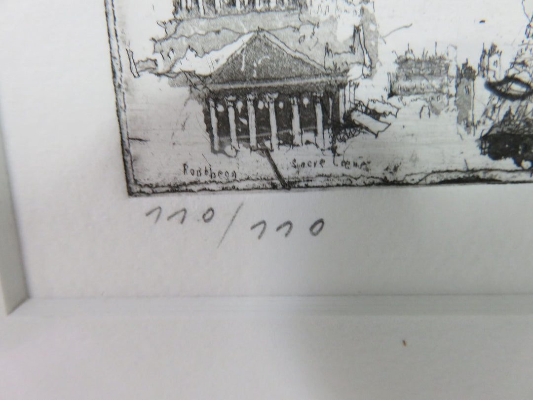 The Towers in Paris Signed Print