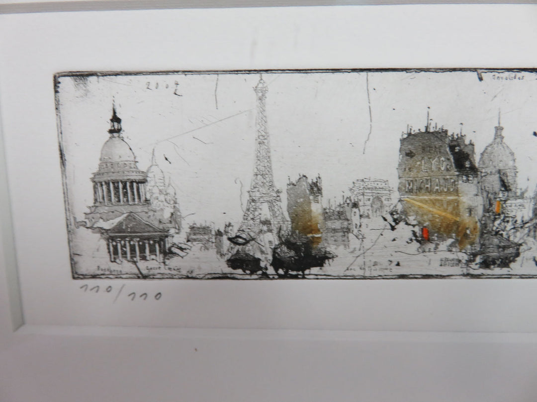 The Towers in Paris Signed Print