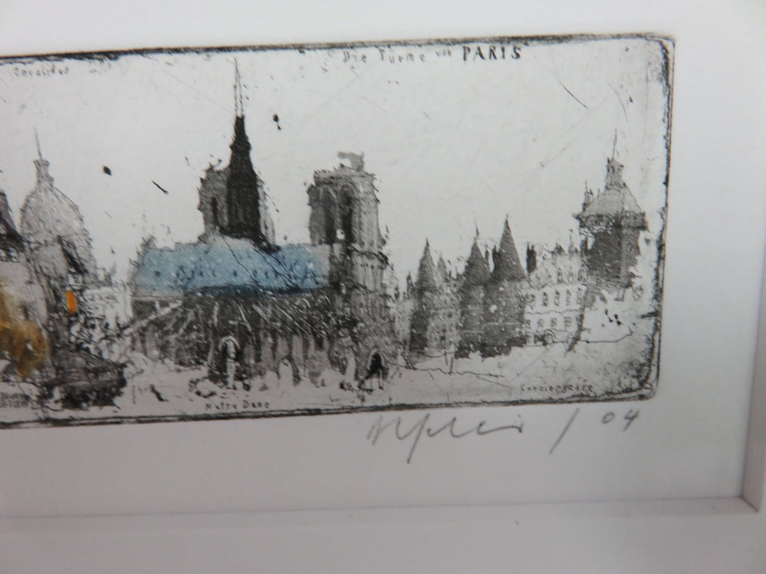 The Towers in Paris Signed Print
