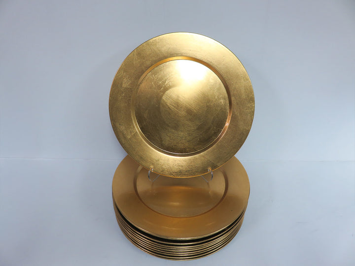 Gold Lacquered Chargers