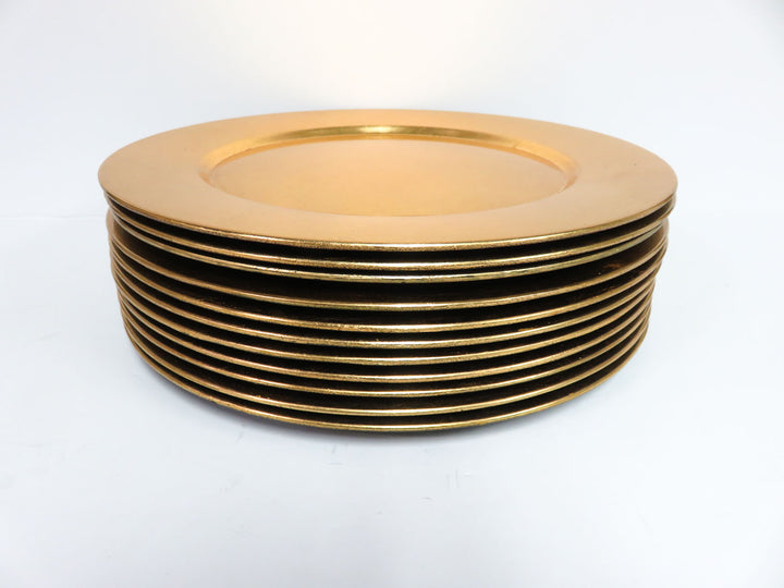 Gold Lacquered Chargers