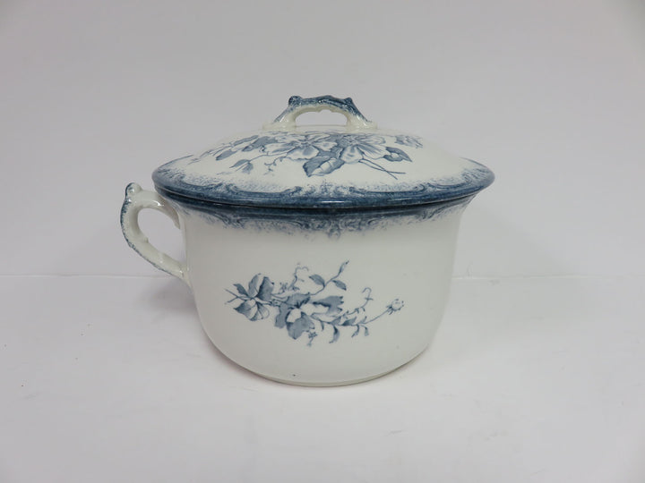 Slate Blue Transferware Pot