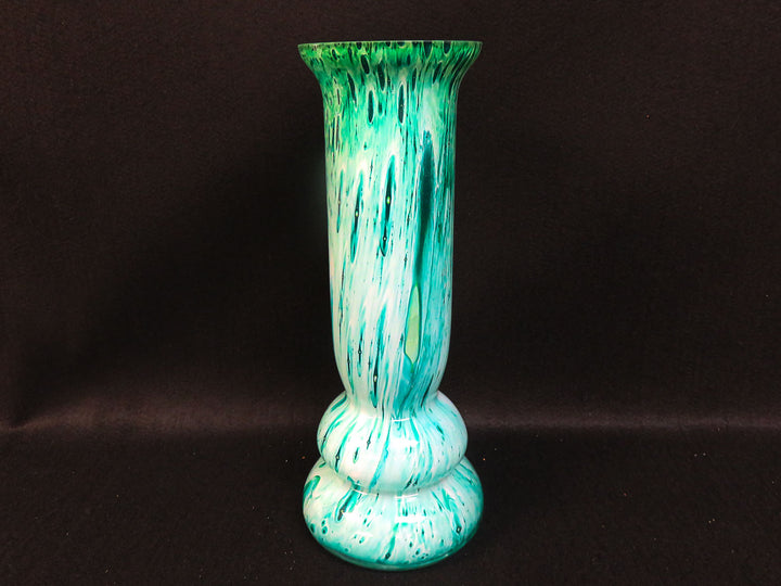 Studio Art Glass Green Vase