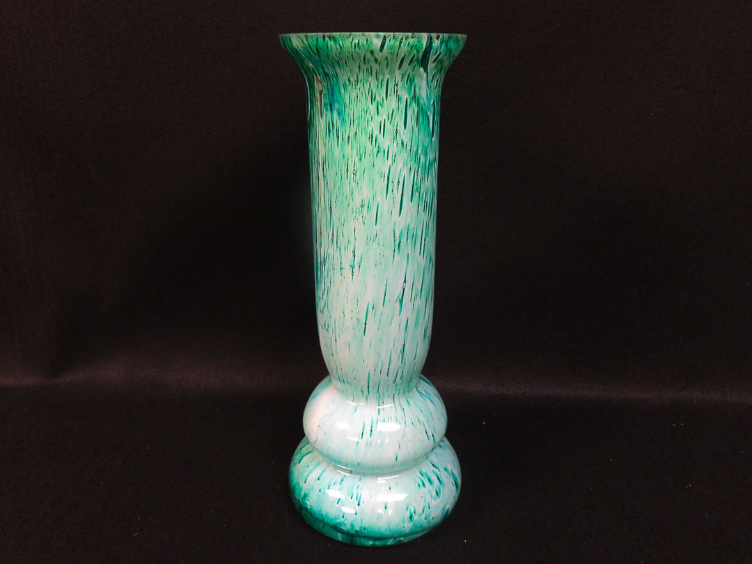 Studio Art Glass Green Vase