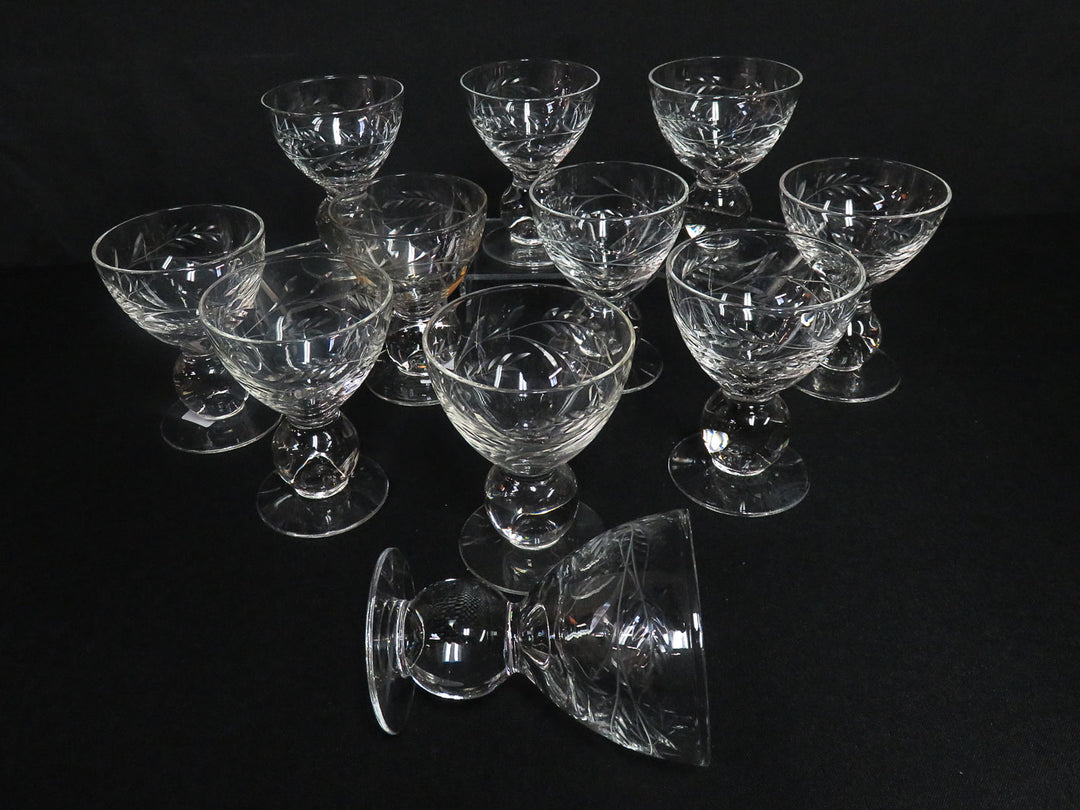 Etched Port Wine Glasses