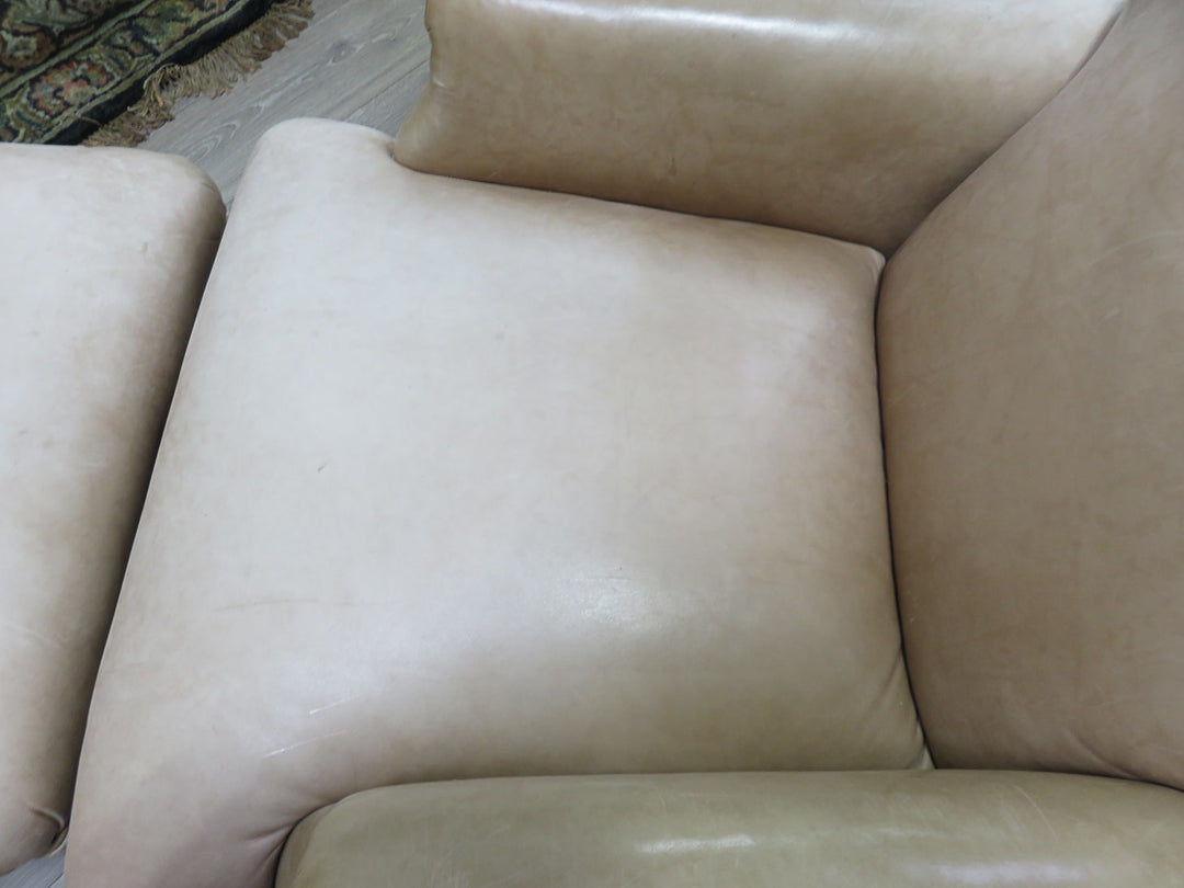 Leather Chair & Ottoman