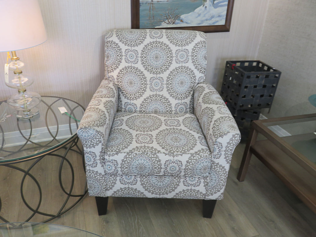 Medallion Print Arm Chair