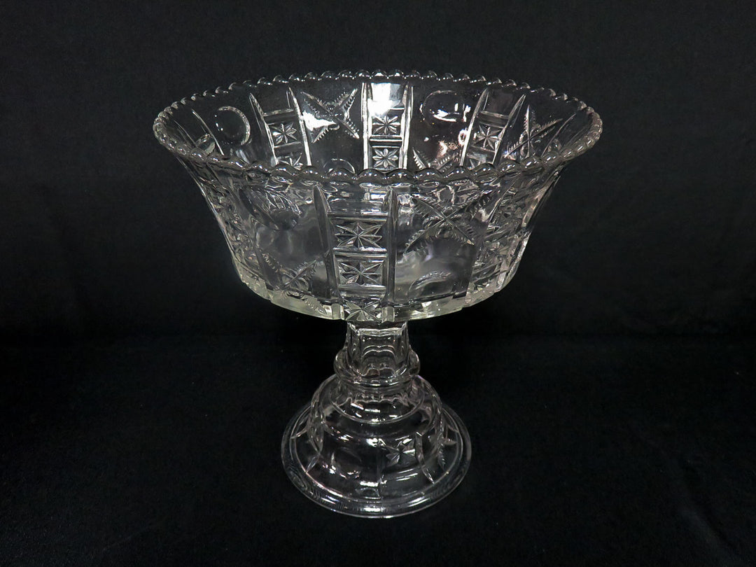 Vintage Glass Footed Compote