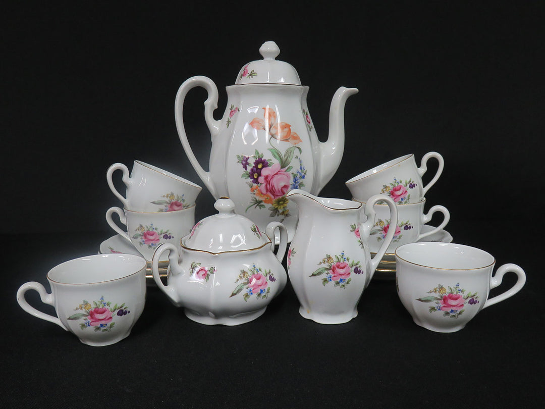 Bouquet Design Tea Set