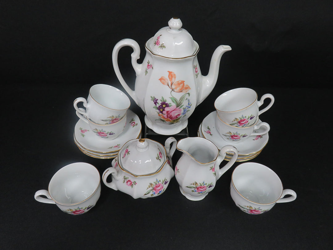 Bouquet Design Tea Set