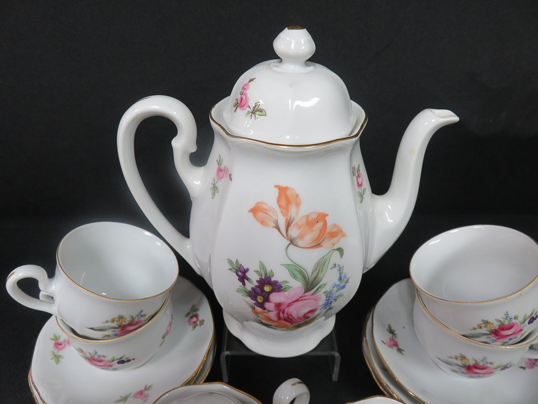 Bouquet Design Tea Set