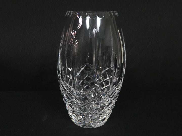 Wedge Cut Crystal Vase