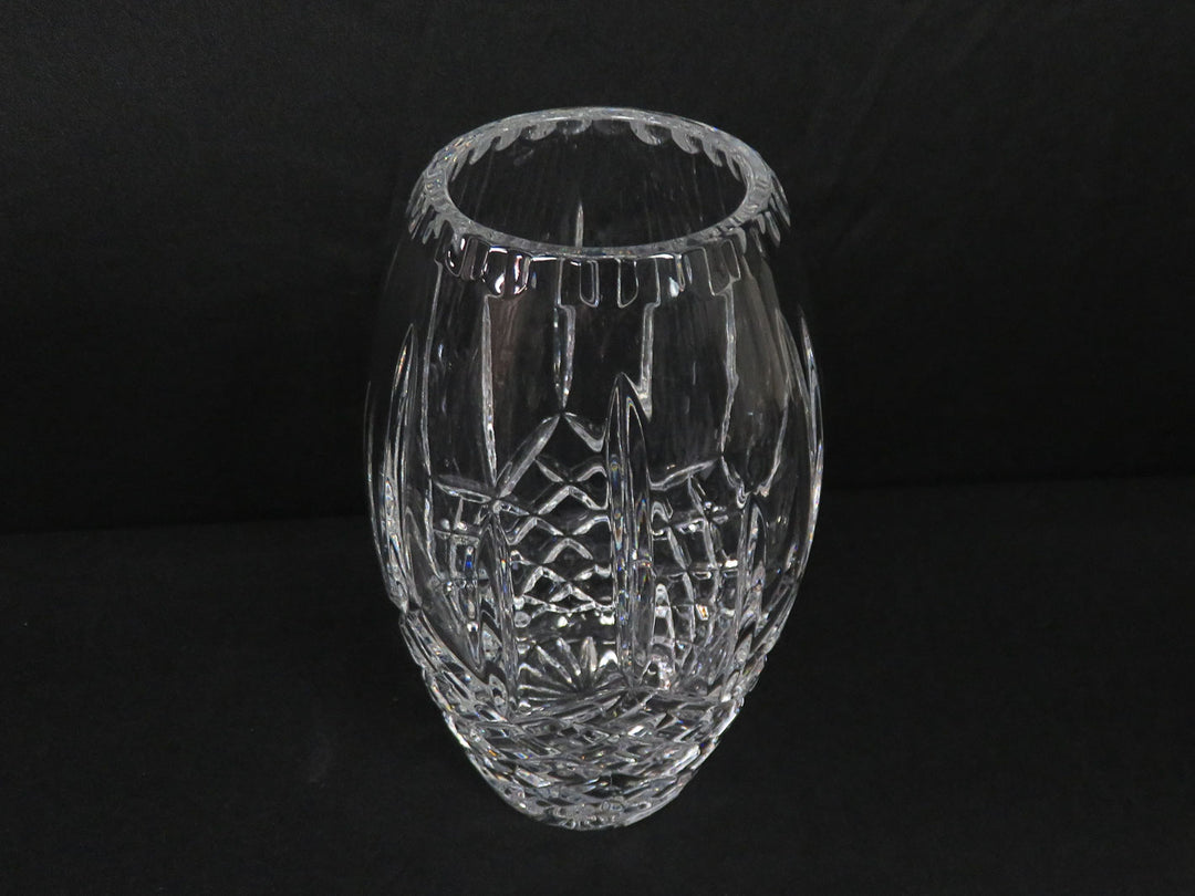 Wedge Cut Crystal Vase