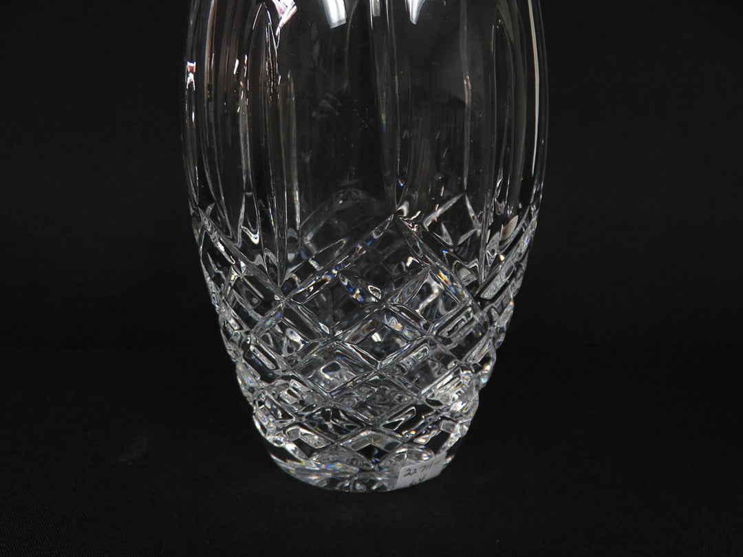 Wedge Cut Crystal Vase