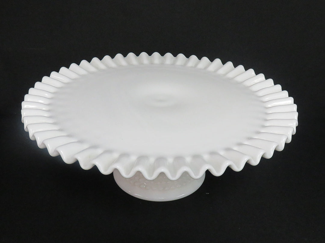 Milk Glass Cake Stand