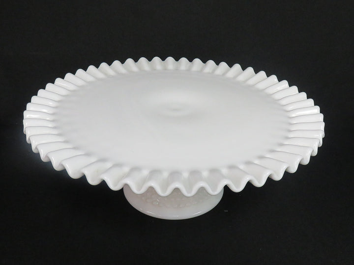 Milk Glass Cake Stand