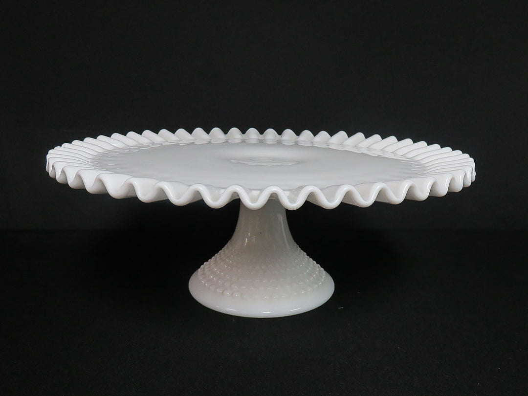 Milk Glass Cake Stand