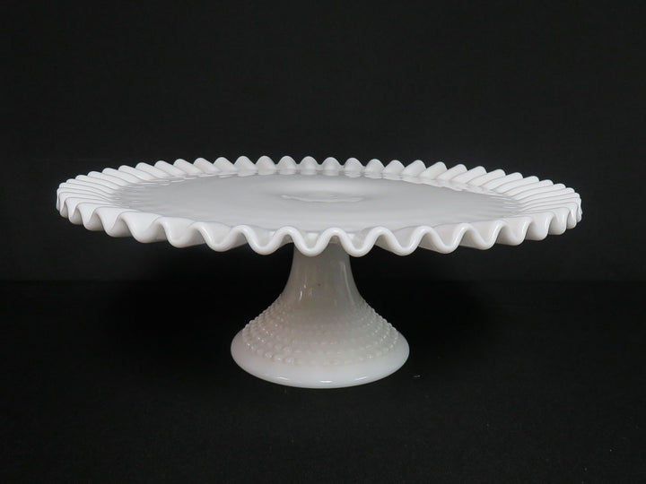 Milk Glass Cake Stand