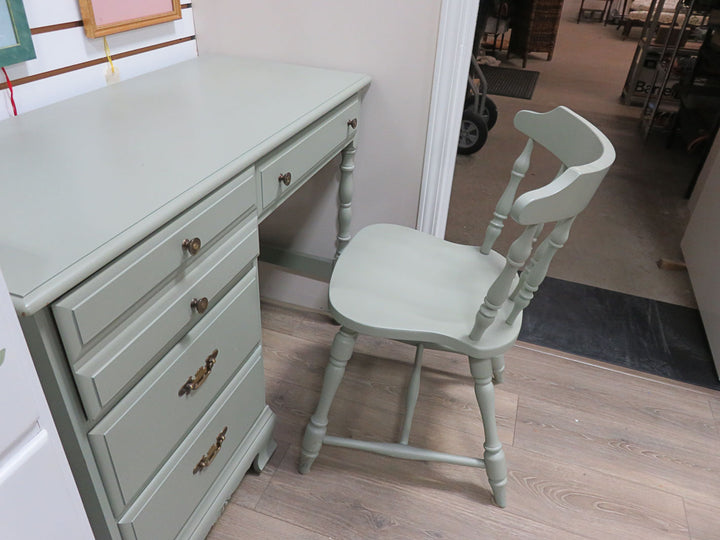 Sage Green Desk and Chair