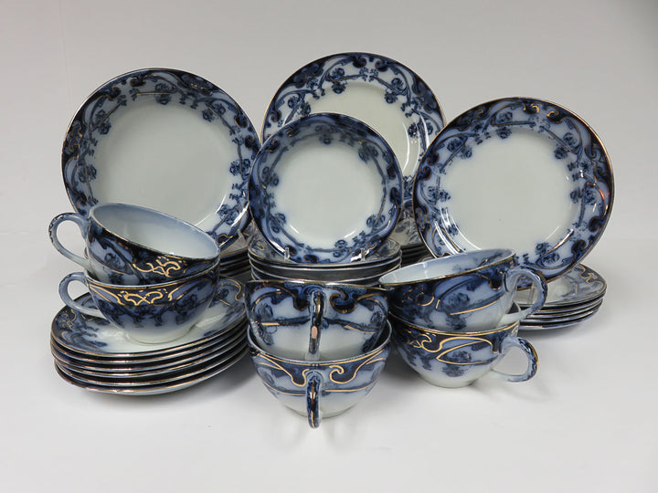 Royal Staffordshire Flow Blue China Set