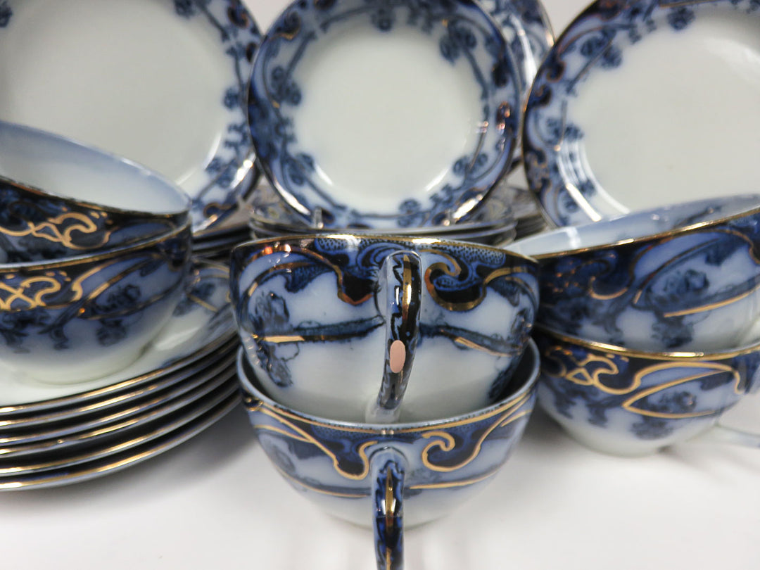 Royal Staffordshire Flow Blue China Set