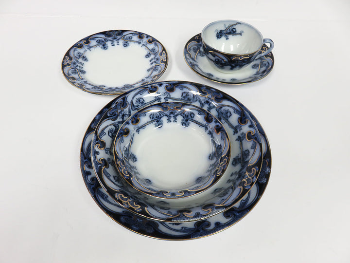 Royal Staffordshire Flow Blue China Set