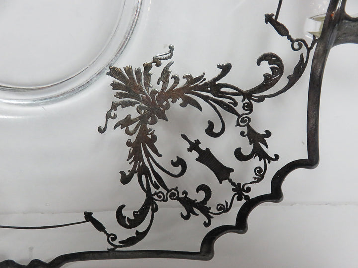 Silver Overlay Serving Plate